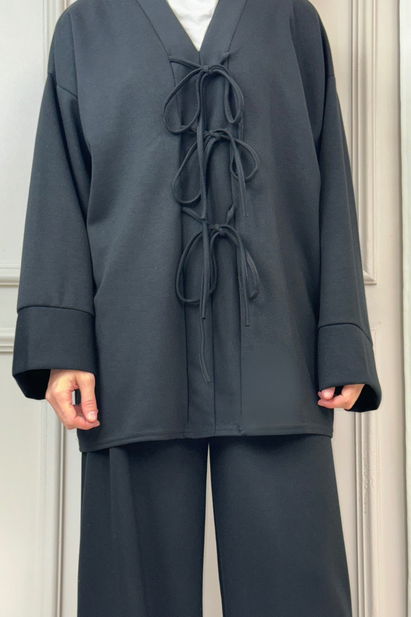 Zweiteiler Neyla mit Hose Schwarz