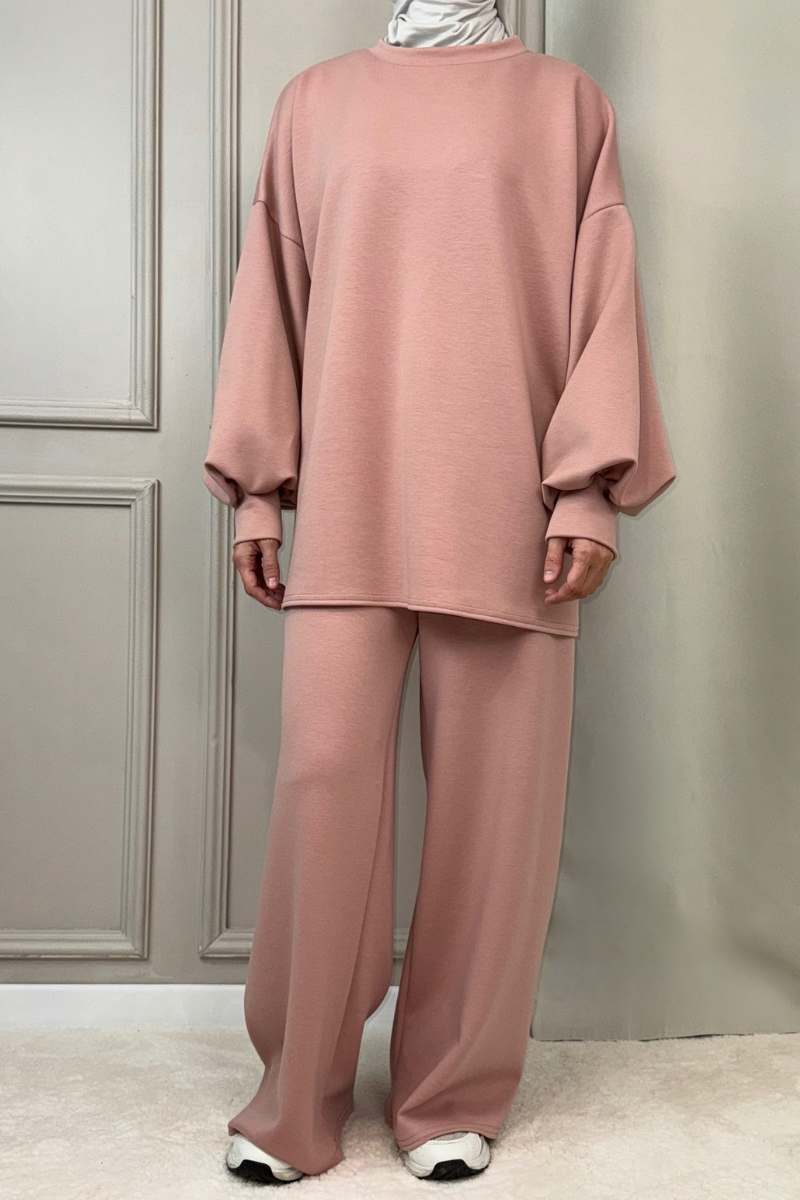 Zweiteiler Enisa mit Hose Rosa