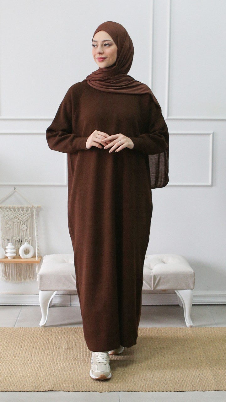 Strick-Abaya Amal Braun